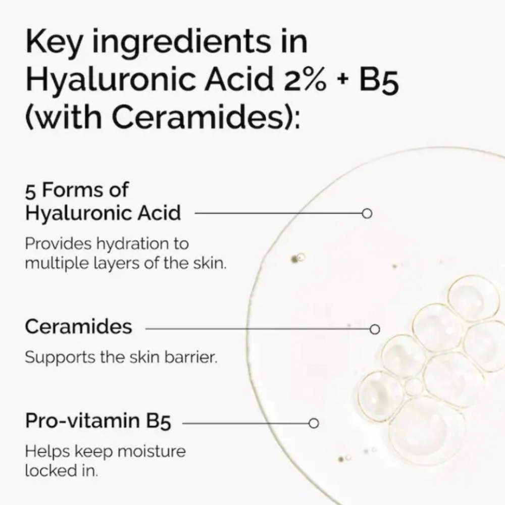 Hyaluronic Acid + B5 Hydrating Serum with Ceramides 30ml A3, The Ordinary - Picture 5 of 5